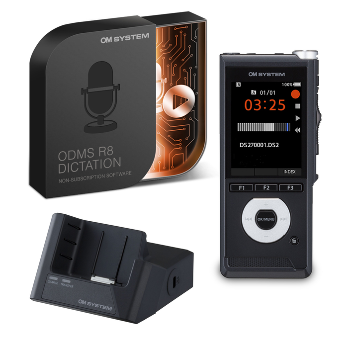 OM SYSTEM DS-2700 Premium Kit and Dragon Professional V16