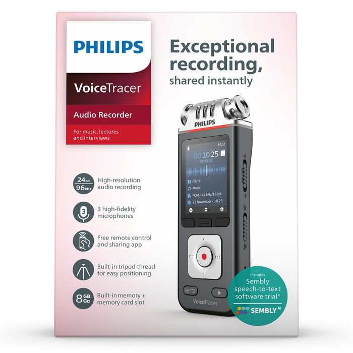 Philips DVT6115 VoiceTracer Music Recorder