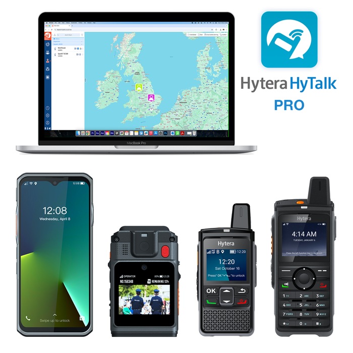 Hytera HyTalk PRO Cloud PoC Radio & Body Camera Solution - 12 Month Device Subscription