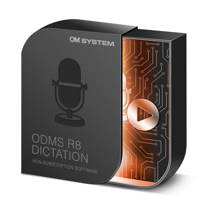 OM SYSTEM ODMS R8 Dictation Module AS-R801 Software (Single User License)