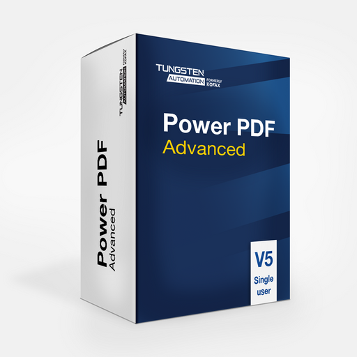 Tungsten Automation (Kofax) Power PDF Advanced V5 - Single-User License