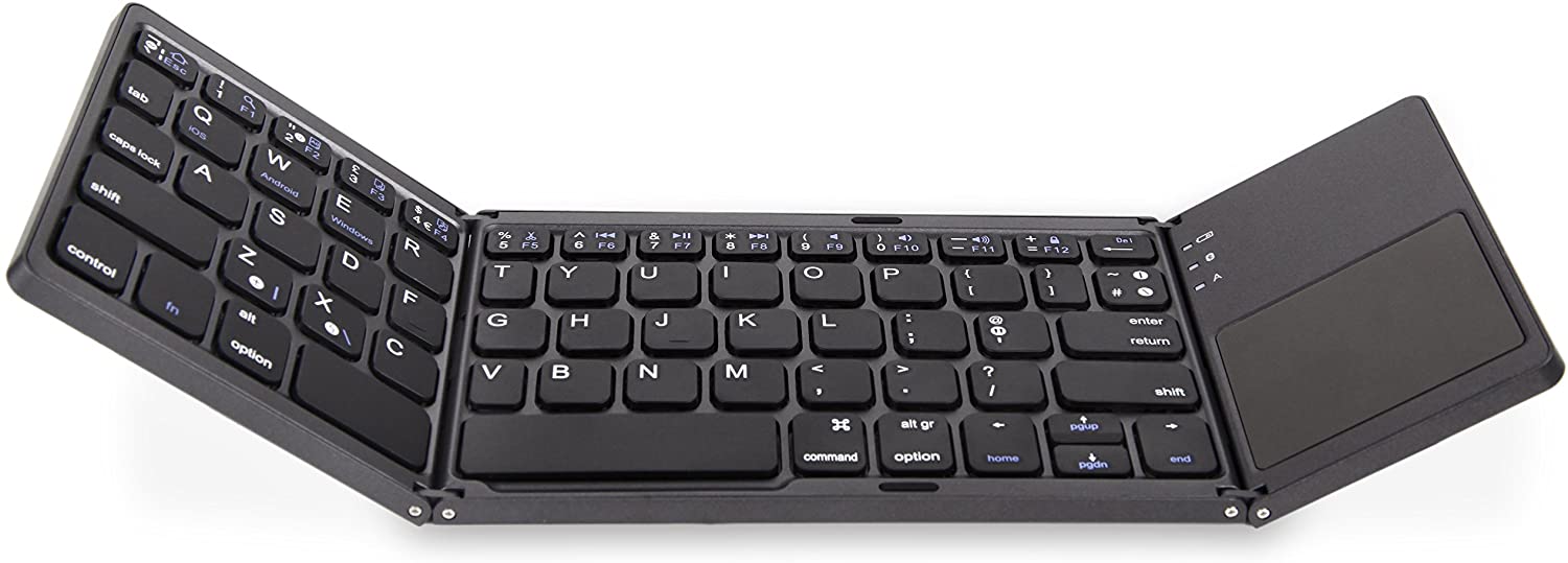 Portable Ultra Slim Tri-Fold Bluetooth Keyboard